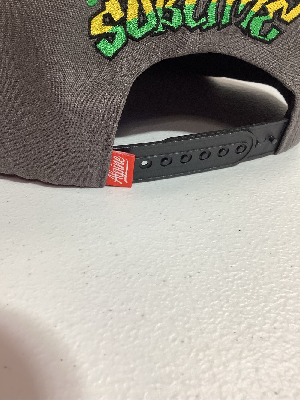 Alpine Gray and Black Sublime Snapback Hat - Picture 7 of 8